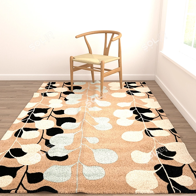 Versatile Rug Set with Multiple Variants 3D model image 5