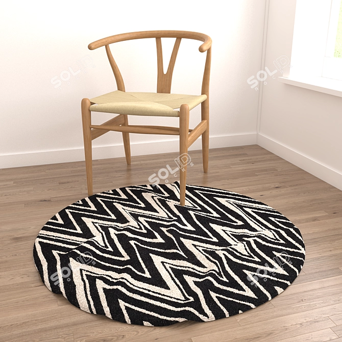 Variety of Textured Rugs for Immersive Renders 3D model image 3