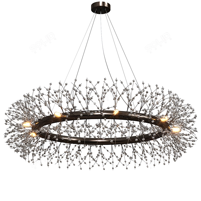 Stunning Fleur Chandelier - Elegant and Exquisite 3D model image 2