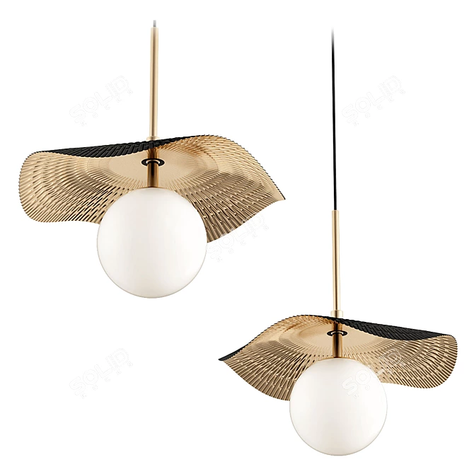 Elegant Olea Design Lamp 3D model image 1