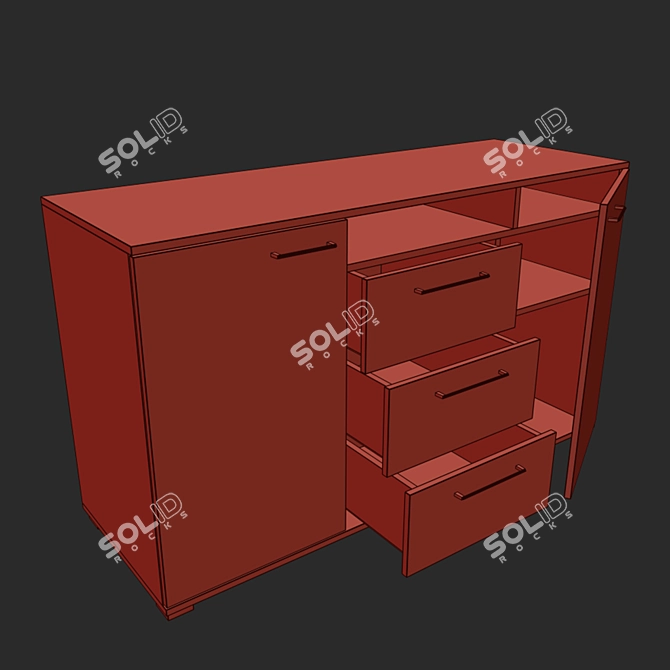 Valerie Curbstone: Stylish and Durable 3D model image 5