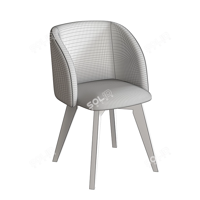 Milli Array Standard OM - Stylish and Comfortable Dining Chair 3D model image 5