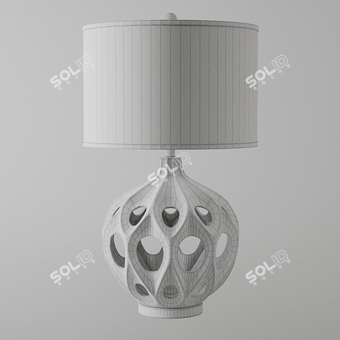 Elegant Safavieh Regina Ceramic Lamp 3D model image 2
