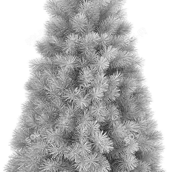 3D Christmas Tree with Lights 3D model image 6