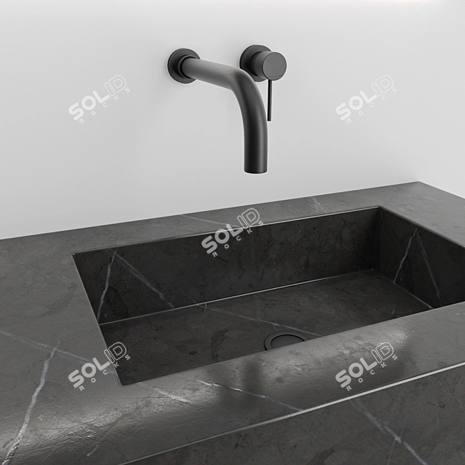 Modern Bathroom Set 3D model image 2