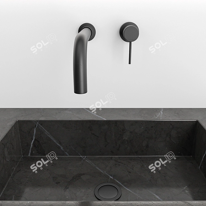 Modern Bathroom Set 3D model image 5