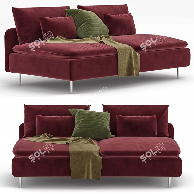 Modern Soderhamn 2-Seater Sofa 3D model image 2