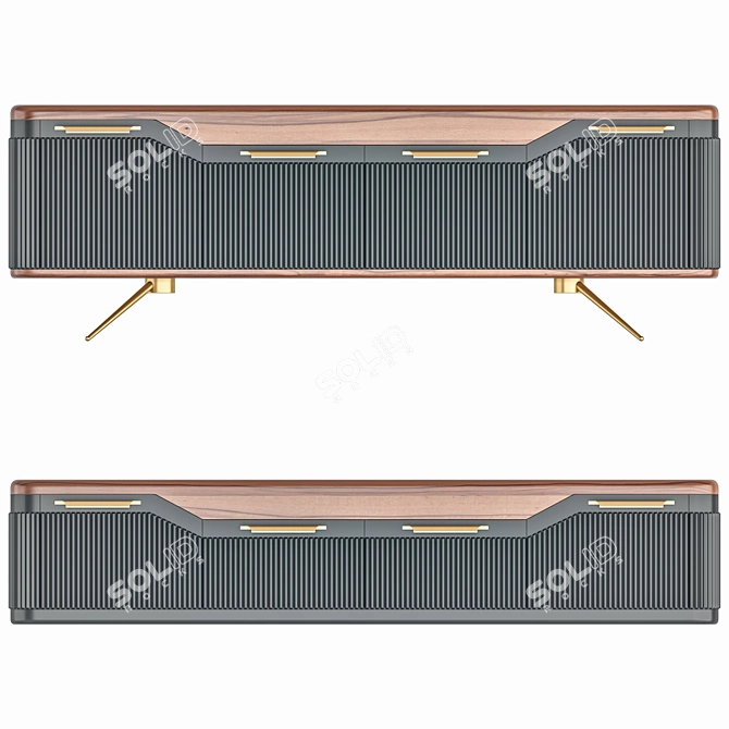 Elegant Hermes Sideboards - Various Sizes 3D model image 5