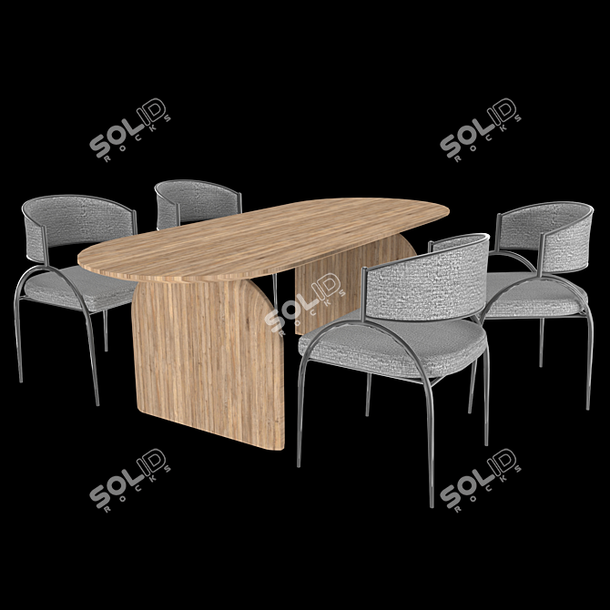 Stylish Ergonomic Chair 3D model image 1