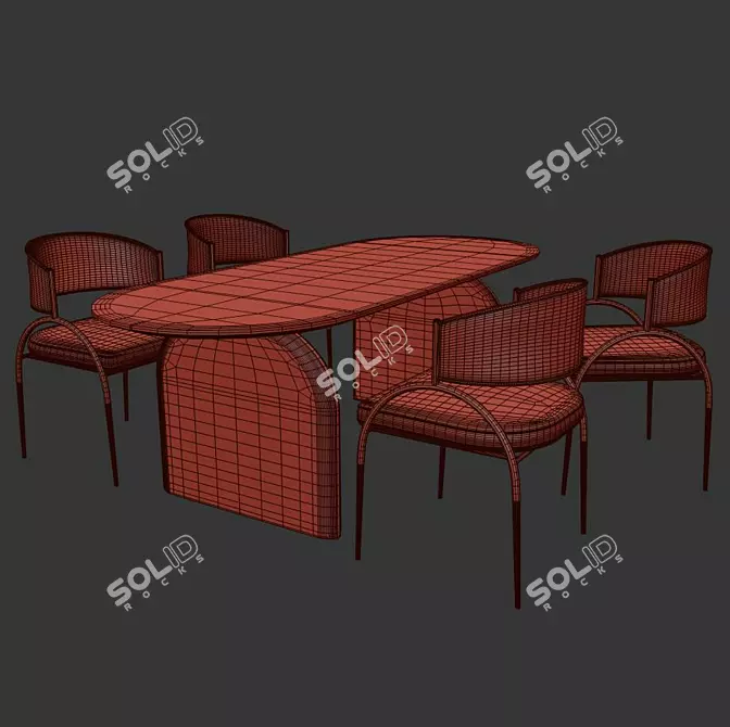 Stylish Ergonomic Chair 3D model image 2
