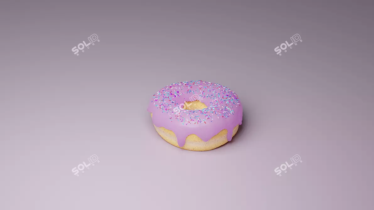 Title: Sweet Surprise Donut 3D model image 1