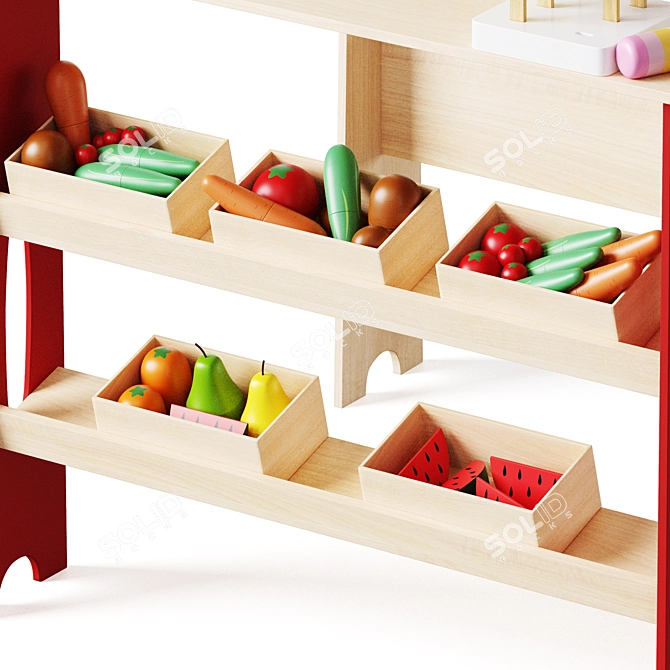 Lelin Toys Children's Corner Shop: Food Set by New Classic Toys 3D model image 5