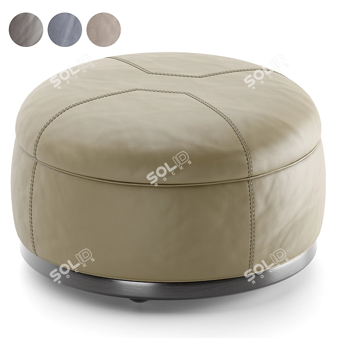 Luxury Minotti Tuffet Pouf 3D model image 1