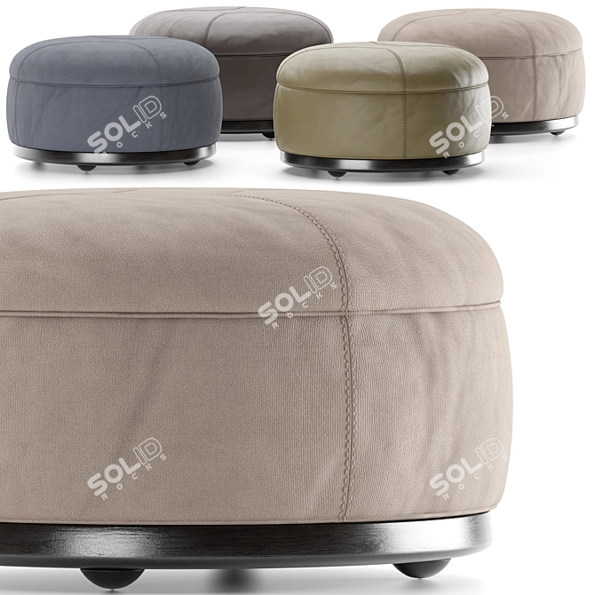 Luxury Minotti Tuffet Pouf 3D model image 5