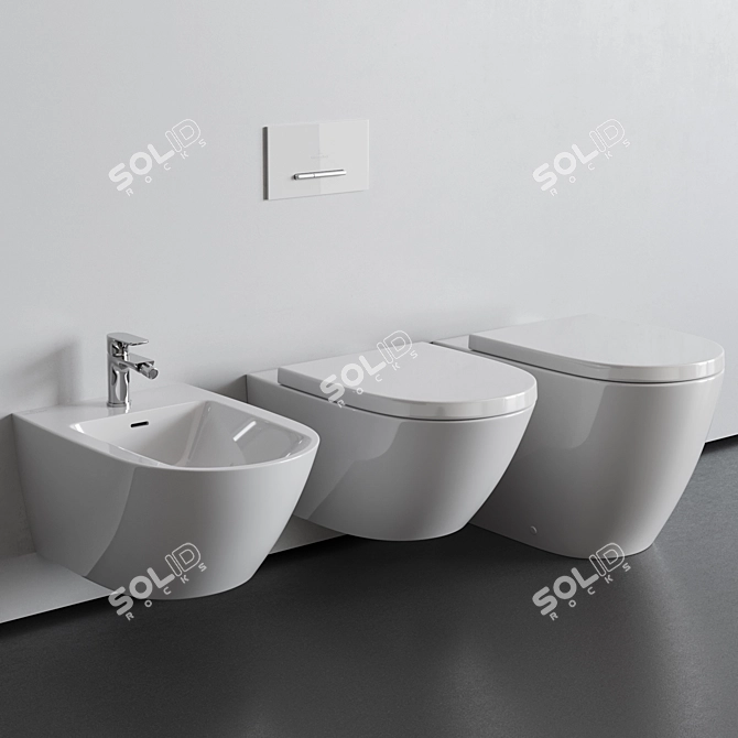 Title: Minimalist Villeroy & Boch Subway 3.0 Collection 3D model image 1