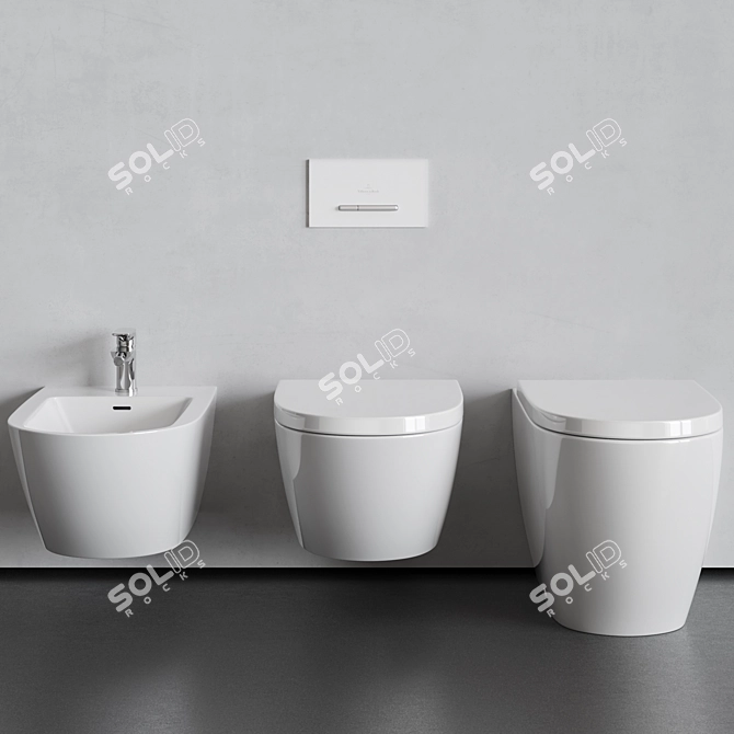 Title: Minimalist Villeroy & Boch Subway 3.0 Collection 3D model image 2