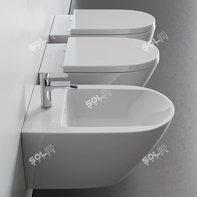 Title: Minimalist Villeroy & Boch Subway 3.0 Collection 3D model image 3