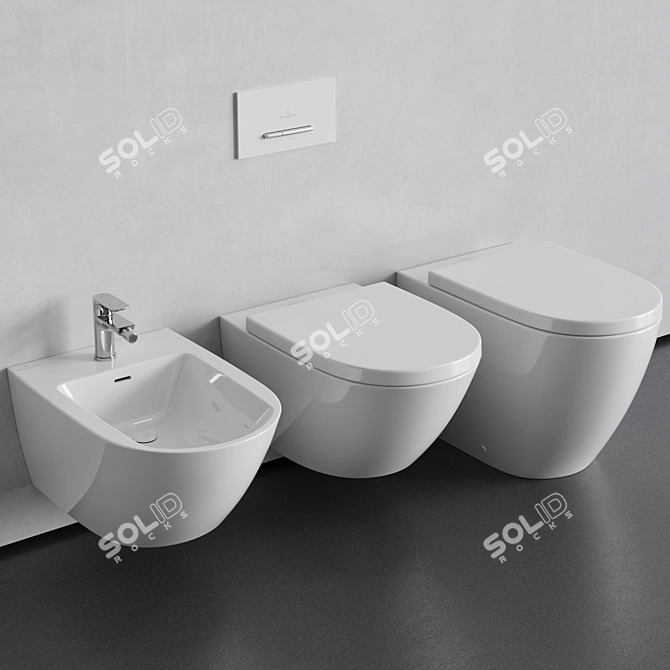 Title: Minimalist Villeroy & Boch Subway 3.0 Collection 3D model image 7