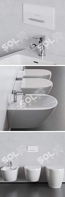 Title: Minimalist Villeroy & Boch Subway 3.0 Collection 3D model image 8