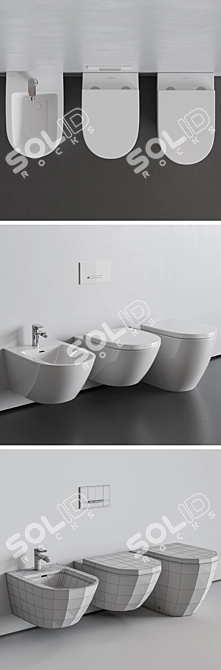 Title: Minimalist Villeroy & Boch Subway 3.0 Collection 3D model image 9