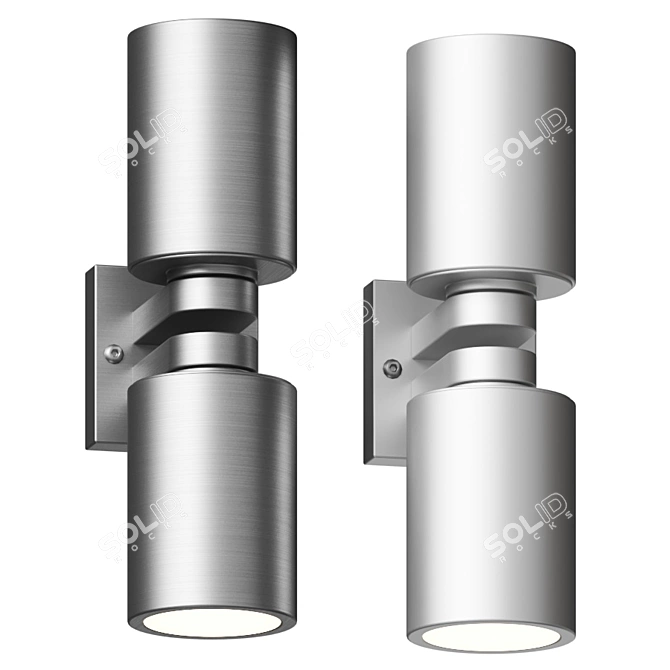 LumenArt AWL03: Sleek and Minimalist Wall Sconce 3D model image 3