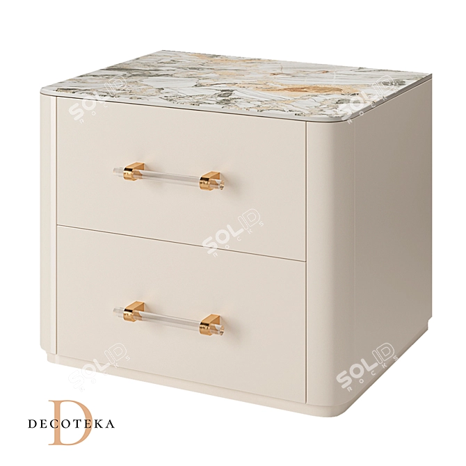 Merilyn Bedside Table | Sleek Design 3D model image 1