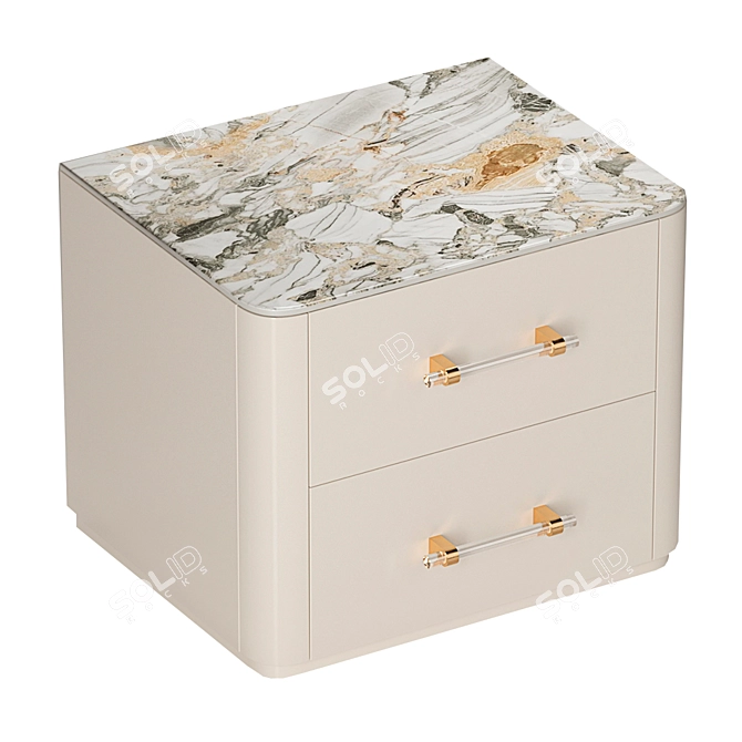 Merilyn Bedside Table | Sleek Design 3D model image 2