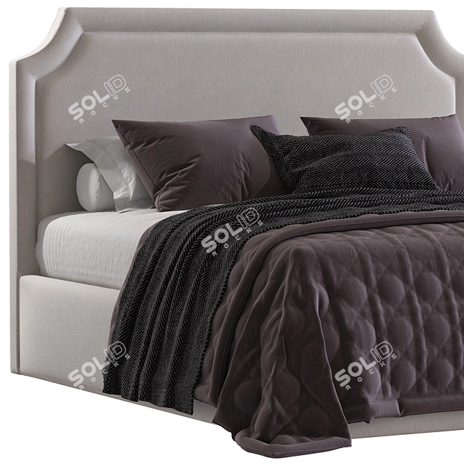 Elegant Comfort: NELLA BEDS 2 3D model image 2