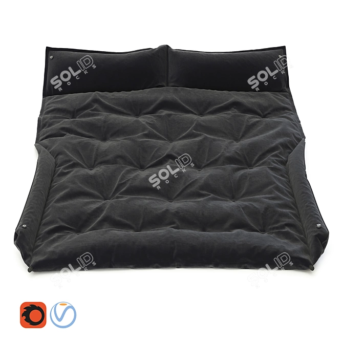 SUV Memory Foam Camp Mattress 3D model image 1