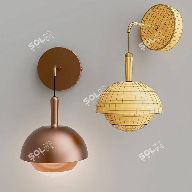 Elegant Russo Wall Decor 3D model image 3