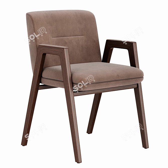 Modern Minotti Lance Chairs 3D model image 4