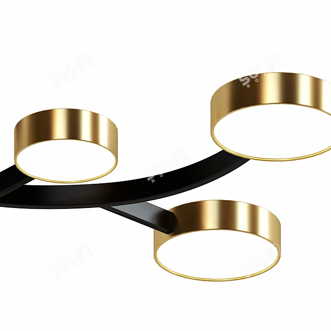 Curvitek LED Ceiling Chandelier 3D model image 2