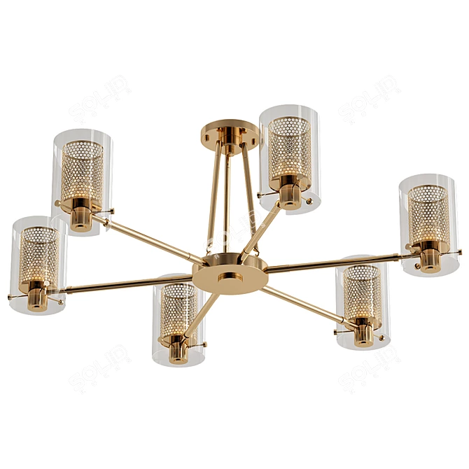 Catch CH: Stylish Designer Chandelier 3D model image 1