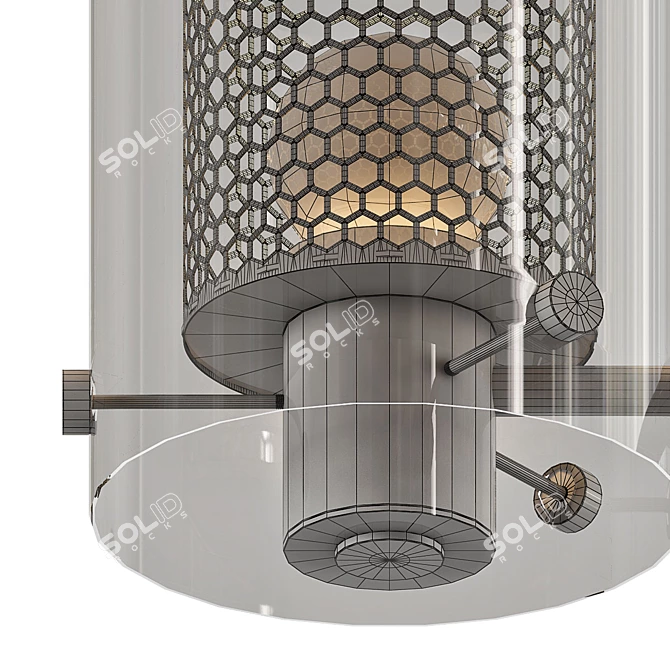 Catch CH: Stylish Designer Chandelier 3D model image 2