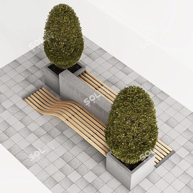 Modern Urban Furniture 2015 3D model image 3