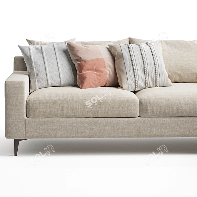 Sleek Sloan Corner Sofa: Modern Comfort for Your Home 3D model image 5