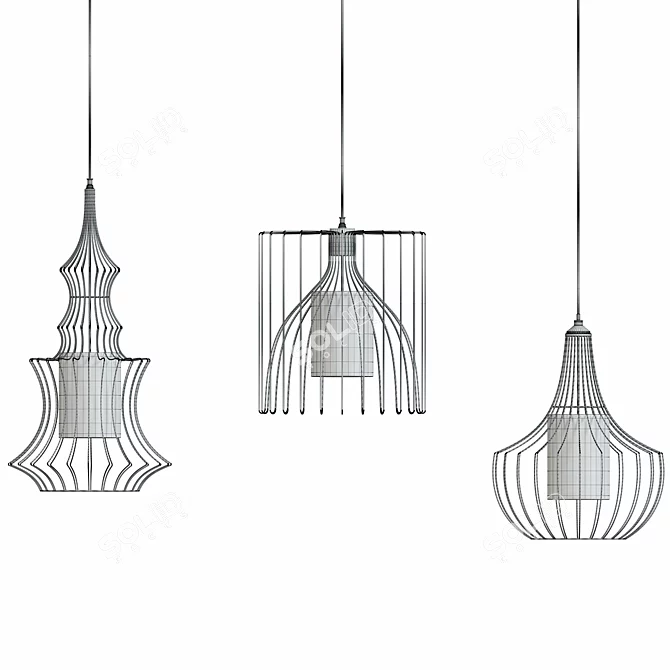  Luminous Vision - Modern Light Fixture 3D model image 3