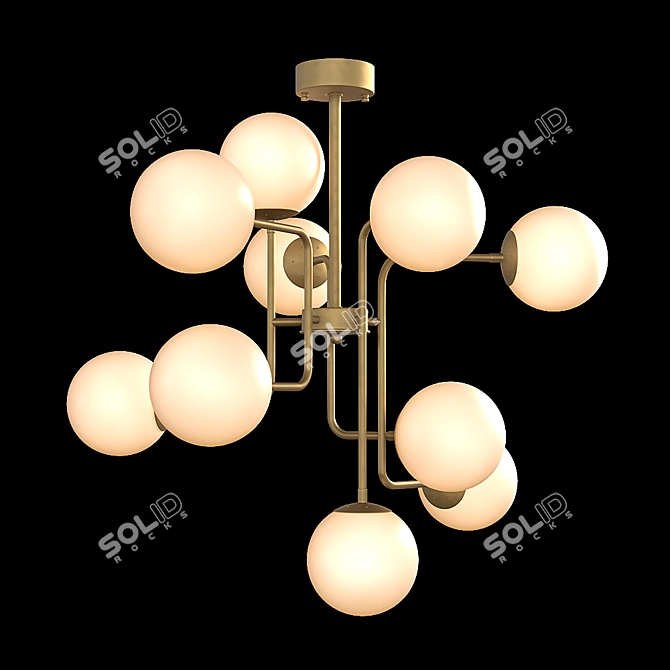 Classic Elegance. Eichholtz Chandelier Chase 3D model image 1