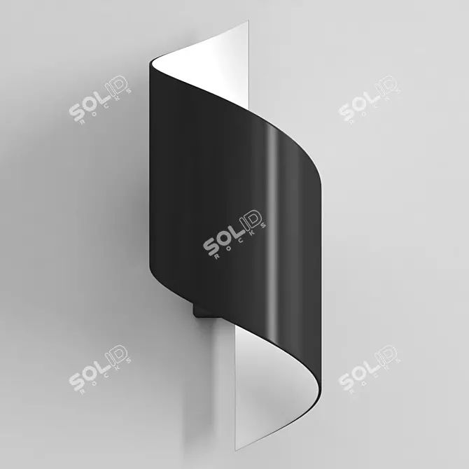 Elegant Odeon Light: Soft, Curved, LED 3D model image 2