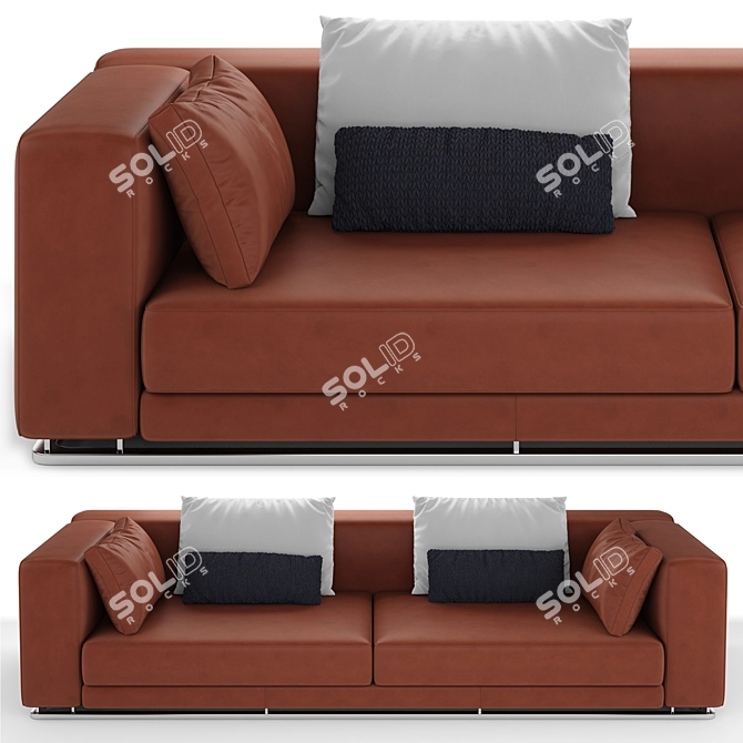 Mnoxet Design Sofa 006: High Quality Modeling & Texturing 3D model image 2