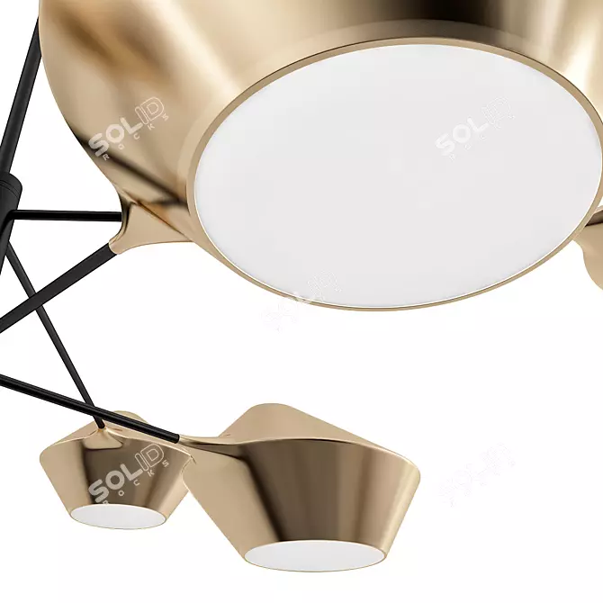 Modern Lant Pendant Lamp 3D model image 2