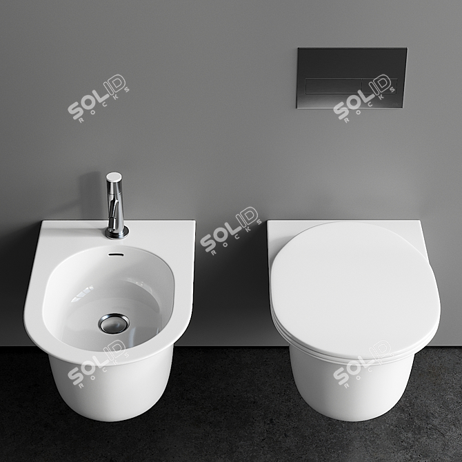 Antonio Lupi Komodo Wall-Hung WC 3D model image 3