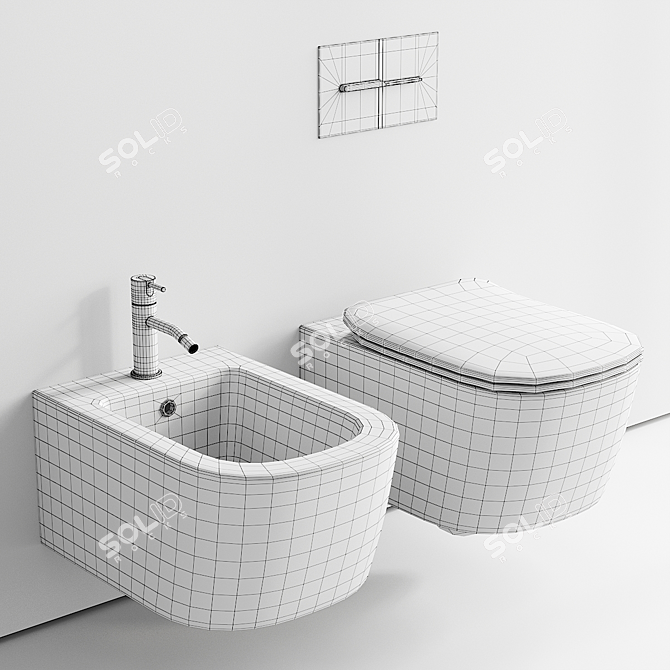 Antonio Lupi Komodo Wall-Hung WC 3D model image 9