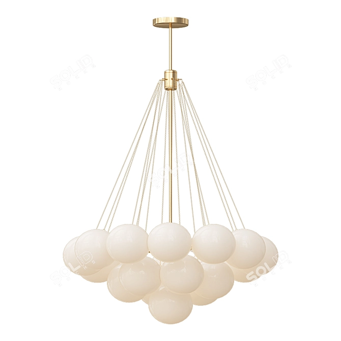 Elegant Vetto Chandelier by Romatti 3D model image 1