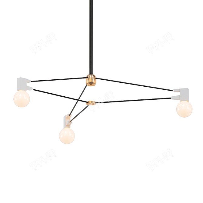 Sleek Cord Lighting Series: Brendan Ravenhill 3D model image 1