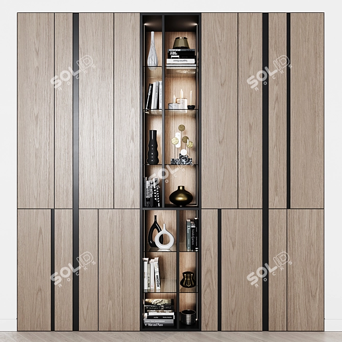 Modern Style Wardrobe 33 3D model image 1