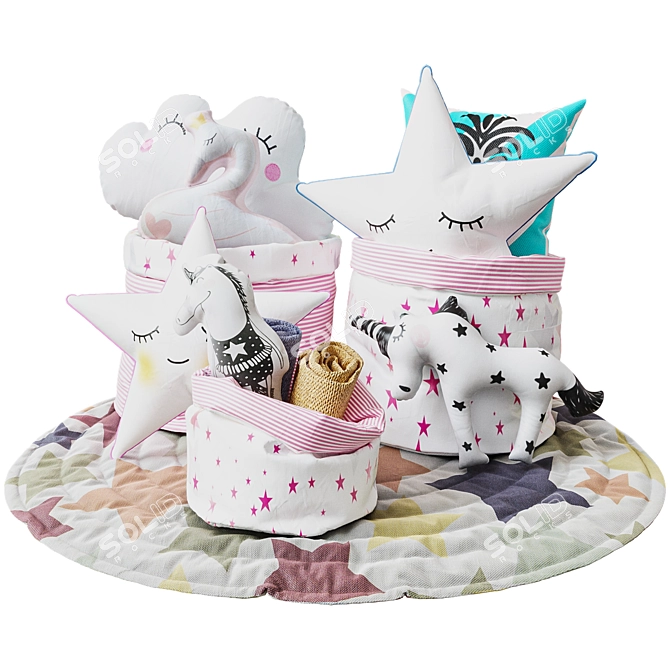 Magical Dreams Baby Pillows 3D model image 1