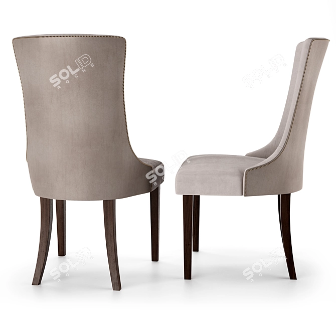 Title: Sophisticate Occasional Chair 3D model image 2