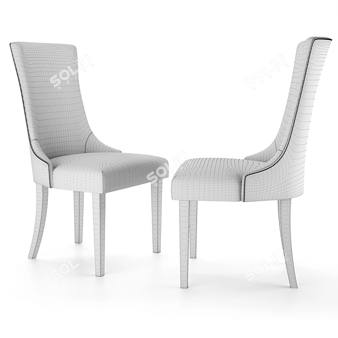 Title: Sophisticate Occasional Chair 3D model image 3