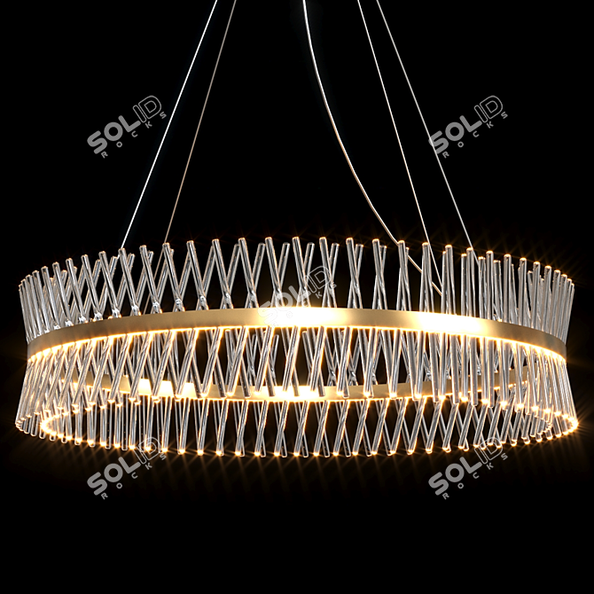 Margaux Crystal Chandelier - 5 Sizes 3D model image 1